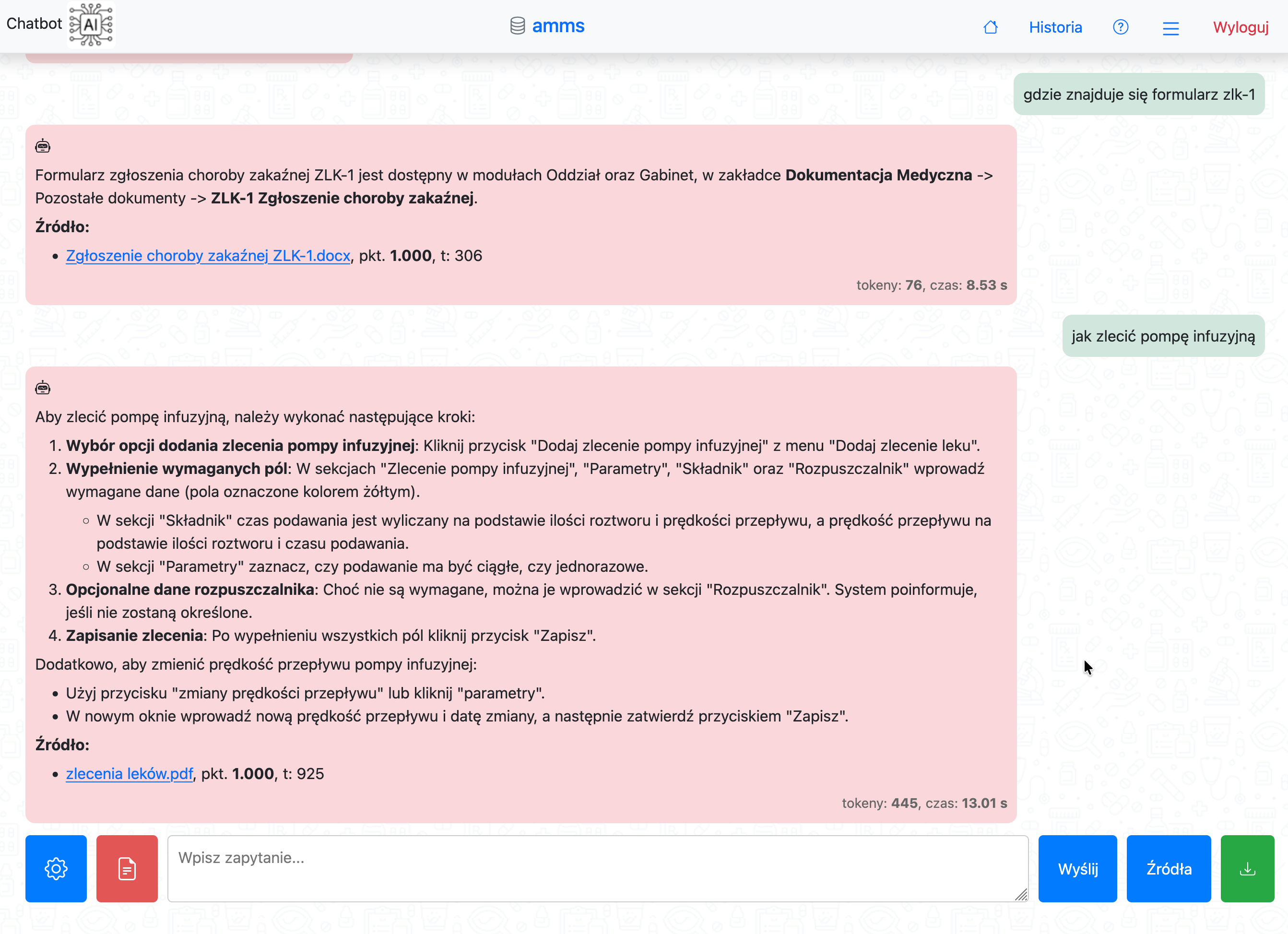 Przykład konwersacji